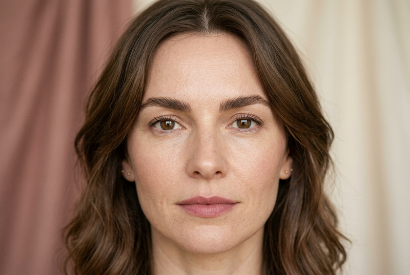 Illustrative beauty portrait for shade selection: Natural Brown